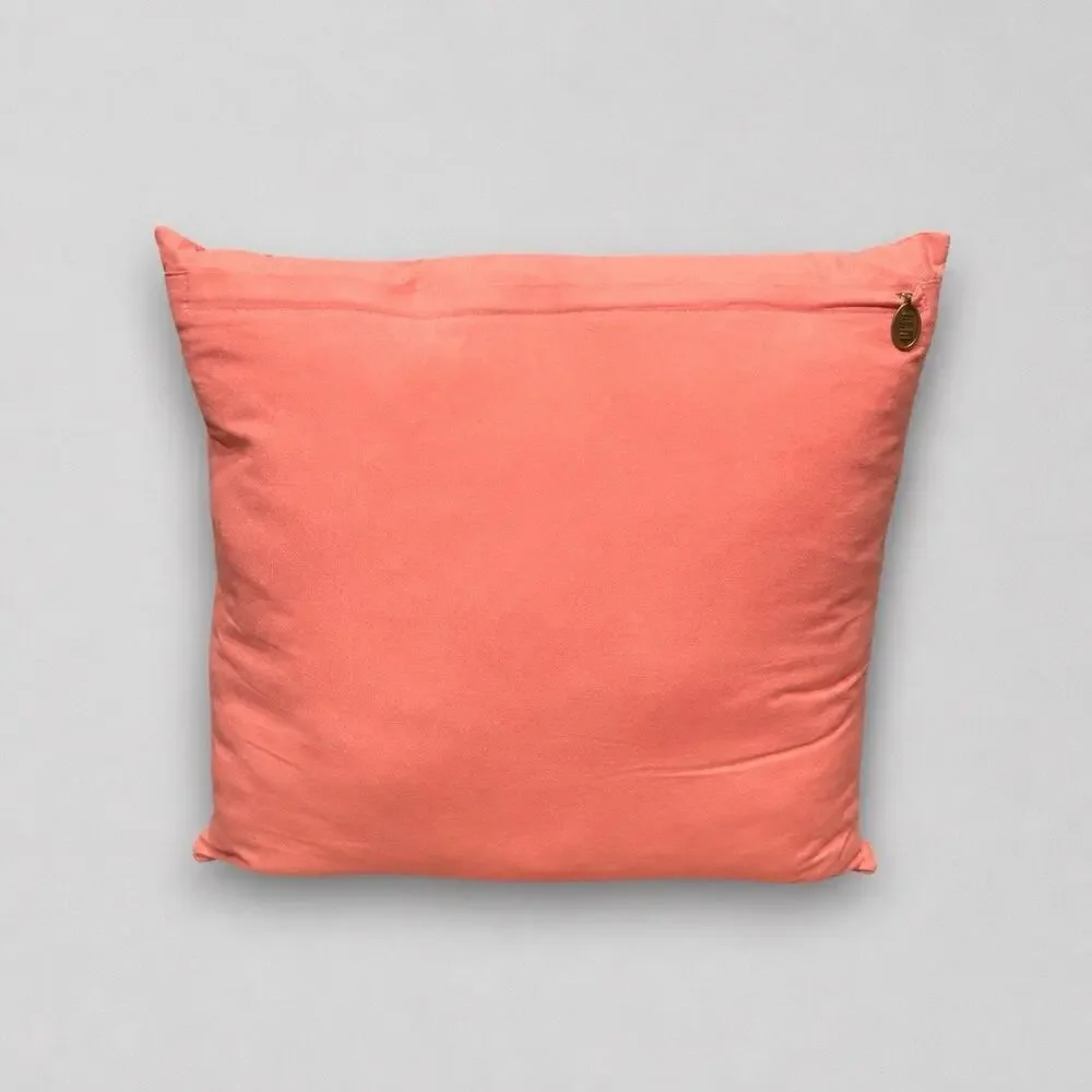 Pier 1 SeaFoam Starfish embroidered Nautical Beach Coral Throw Pillow 17x17”